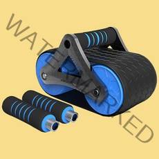 킹코어 반자동 AB휠 홈트레이닝 뱃살빼기 복근운동 전신운동 ab슬라이드 운동법, 반자동 AB휠 블루