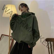 쇼매인 여성자켓 오버핏 루즈핏 후드 여자아노락 아우터 빅사이즈 점퍼 여성야상 여성바람막이