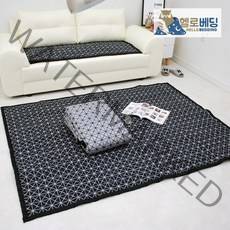 헬로베딩 모던한 디자인의 순면누빔 북유럽풍 한평카페트