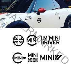 미니쿠퍼 컨트리맨 F55 F56 R55 R56 R60 스티커 모음 MINI 포인트 데칼스티커, 5-화이트