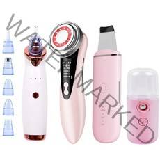 김희선 마사지기 주름개선 4 in 1 페이스 리프트 장치 페이스 마사지 led 피부, 핑크 타입 1