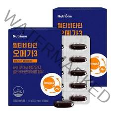뉴트리원 멀티비타민 종합비타민 오메가3 EPA DHA, 50캡슐, 2개