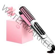 세라믹코팅 볼륨고데기 헤어 스트레이트너 헤어케어, 흰색