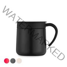 미롬 베이직 스텐머그컵 300ml, BLACK, 1개