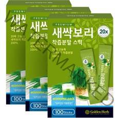 골든허브 프리미엄 새싹보리 착즙분말 스틱, 1g, 300개입