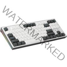 COX 기계식 텐키리스 RGB 게이밍 키보드 적축, CK01 TKL PBT, 그레이 + 화이트