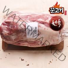꾼고기 듀록 목살 대용량 원육 2.1kg내외 통목살 폴드포크, 1팩