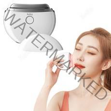 keka 페이스 마사지기 갈바닉 마사지기 리프팅 고주파 진동 케어 온감 LED 케어 V 라인 다용도 USB충전식, 화이트