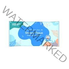 [웅진생활건강] 친환경 캠핑 샤워 티슈 60x30cm 5매 / 10매, 5개