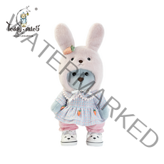 TeddyTales 테디테일즈 레나 베어 곰돌이 의상 옷 세트, 블루그레이 베어, 30cm