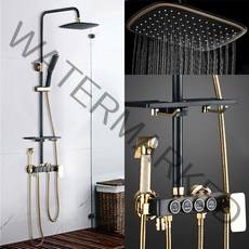 호텔식 해바라기샤워기 레인샤워기/럭셔리한 욕실만들기 쉬운설치 선반형 폭포수샤워 샤워기헤드, 보급형