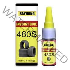 타이어수리 1PCS 480S 자동차 타이어 RepairGlue 블랙 접착제 Sealers 슈퍼 Caulk 자동 고무 수리 창 스피커 인감, [01] 20ml
