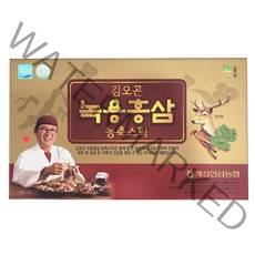 김오곤 하루한포 6년근 녹용 홍삼 스틱, 90포+10포+천삼침향단 30환