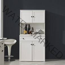 [★1만원 추가할인중]장인가구 이브 화이트 800 서랍 주방수납장 상부장세트