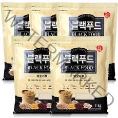 블랙푸드 미숫가루 1kg x5개 곡물명가 선식, 5개