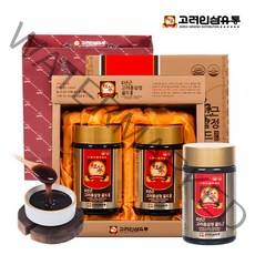 고려인삼유통 6년근 고려홍삼정 골드 2개입 + 쇼핑백, 250g, 2병