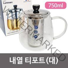 루미낙 내열유리 티포트, 혼합 색상, 750ml