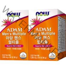 나우푸드 아담 맨스 멀티비타민 96g, 60정, 2개