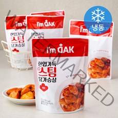 아임닭 한입가득 스팀 닭가슴살 불닭 (냉동), 5개, 100g