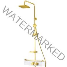 선반형 해바라기 샤워기 화이트골드 BL158, 1개