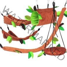 노브랜드 다람쥐 슈가글라이더 포치 장난감 세트 5p, 혼합색상, 1세트