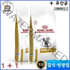 로얄캐닌 캣 유리너리 / 캣 유리너리 S/O 1.5kg 건사료 / 1 + 1 / 총 2개 / 결석 방광결석 처방식 + 추가 사은품 웰케어 유산균