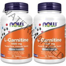 나우푸드 L-카르니틴 1000mg 타블렛, 50개입, 2개