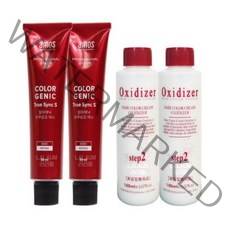 아모스 염색약 칼라제닉 트루싱크 S 80ml x2개 산화제포함, 6.04 진한 구리빛 어두운 갈색 (+산화제)