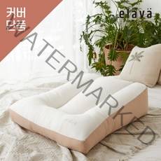 엘라바 [엘라바] 특허받은 메모리폼 역류방지쿠션 커버/호랑이자수에디션/블라썸커버런칭, 화이트베이지