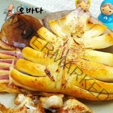 [와사마요 버터증정][산지직송 오바다] 국내산 반건조오징어, 1봉, 반건조 오징어 (중) (950g내외/10미)
