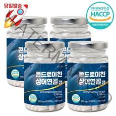 프리미엄 콘드로이친 상어 연골 정 HACCP 인증 대용량 황산 어골 칼슘 쇠무릎 철갑상어 콜라겐, 4통 C (12개월분)