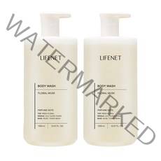 라이프넷 바디워시 플로럴 머스크, 1000ml, 2개