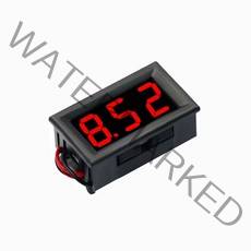 파워 뱅크 잔량계 적산계 디지털 전압계 DC 4.5V 30V 패널 미터 6V 12V Electromobile 오토바이 자동차에, 01 Red_02 0-100V Three Wire