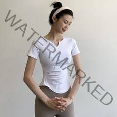 여자 요가복 여자 여름 스피드드라이 러닝 헬스 나시 운동T恤 뉴타임즈 0611SC040