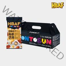 [HBAF] NEW 바프 먼투썬 하루견과 블랙 선물세트 (20g X 30봉), 단품