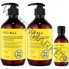 메디올 알시피 안티 헤어 로스 우디향 샴푸480mlx2개+100ml, 1세트