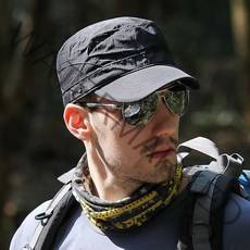 남성 자외선 차단 통풍 메쉬 방수 원단 모자 군모