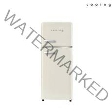 쿠잉 레트로 냉장고 소형 미니 REF-D121C 크림