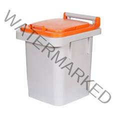 40리터 음식물 쓰레기통 폐기물 분리수거함 업소용 가정용 일체형 40L, 파랑