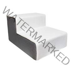 1040펫 뉴스타일온 강아지계단 2단(커버1+1), 그레이+양털아이보리