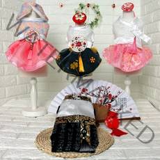 강아지한복 애견한복 모음 강아지옷 고양이한복 대형견한복 초소형에서 대형견까지 XS-5XL, 01오색-개량