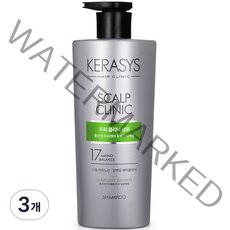 케라시스 두피 클리닉 샴푸, 600ml, 3개
