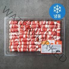 푸드랩플러스 미국산 돌돌말이 대패 우삼겹 (냉동), 800g, 1개