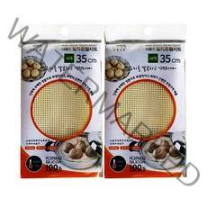 리빙톡 실리콘 찜시트 사각 1호, 35cm, 2개