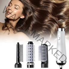 고데기 3 in 1 멀티 에어 스타일러 에어브러쉬 매직기 아이롱 롤드라이기 빗드라이기 브러쉬고데기 판고데기 웨이브 뽕고데기 빗고데기, 오규 화이트