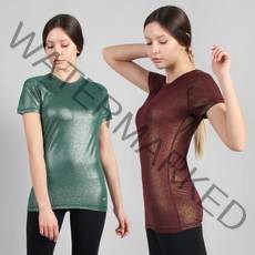 여성 요가 반팔 티셔츠 필라테스 요가복 상의 빅사이즈 헬스복