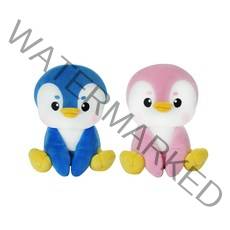 플러시플러시 펭귄 커플 시팅 인형 PENGUIN SITTING DOLL, 분홍색 펭귄(PINK PENGUIN)