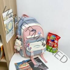 마운틴로버JOYPESSIE-패션 방수 여성 배낭 귀여운 나일론 배낭 책가방 십대 카와이 소녀 책가방 여행 가, 06 backpack blue