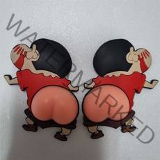 짱구엉덩이 도어가드 자동차 도어가드 문콕방지 실리콘 가드 캐릭터 도어가드 1세트, 짱구좌우 1세트