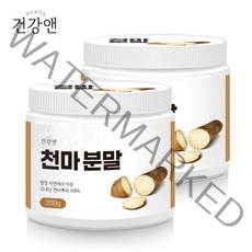 건강앤 천마 가루 국산 100% 분말 200g 계량스푼 증정, 2통 옵션선택